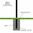 thumbnail image 3 of Large Mailbox & Post Combo – Black Mailbox System – Includes Address Plaque & Mounting Hardware – Rust Resistant Metal Mailbox with Pineapple Finial, 3 of 5