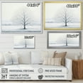thumbnail image 4 of Designart "Minimalist Winter Tree II" Tree Floater Framed Wall Decor, 4 of 5