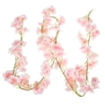 thumbnail image 5 of Morttic 1PC Artificial Cherry Blossom Flower Vines Hanging Silk Flowers Garland for Wedding Party Home Decor, Pink, 5 of 6
