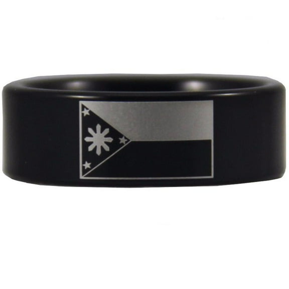 Black Tungsten Filipino Ring