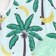 thumbnail image 5 of mgoYE Baby Girl Clothes 12 Months Toddler Baby Boy Clothes Summer Sleeveless Tank Top and Shorts Cute Infant Baby Boy Outfits Clothing Set|Light Green 2-3 Years, 5 of 7