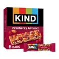 thumbnail image 3 of (6 pack) KIND Gluten Free Cranberry Almond Snack Bars, 1.4 oz, 6 Count, Cardboard Box, 3 of 19