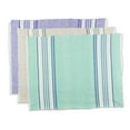 thumbnail image 2 of NOVICA Handmade Cotton Dishtowels from Guatemala Blue Beige Green Tableware Linens Striped Woven 'Sea and Sky'(Set of 3), 2 of 7