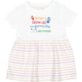 thumbnail image 3 of Inktastic Lacrosse Baby Girls Baby Dress, 3 of 5