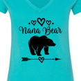 thumbnail image 4 of Inktastic Nana Bear Grandma Women's V-Neck T-Shirt, 4 of 5