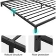 thumbnail image 3 of 10 Inch Full Bed Frame No Box Spring Needed, Heavy Duty Full Platform Metal Bed Frame with Metal Slats, Easy Assembly, Noise Free, Black, 3 of 8