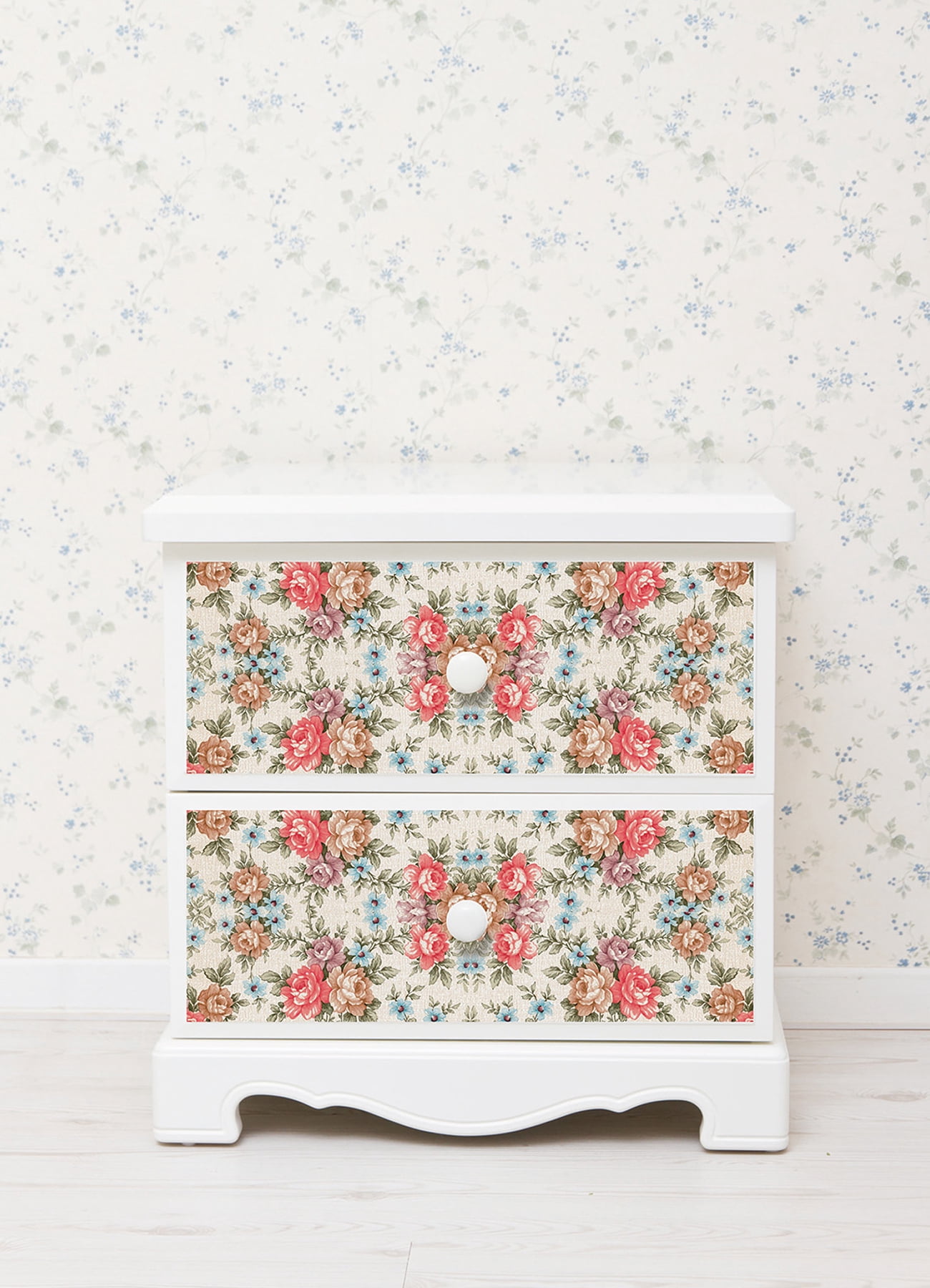 Fablon Romance Floral Adhesive Film Set of 2