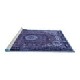 thumbnail image 2 of Ahgly Company Machine Washable Indoor Rectangle Persian Blue Traditional Area Rugs, 2' x 5', 2 of 4