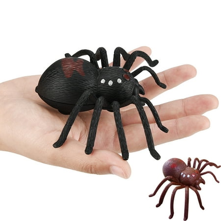 Simulation on the winding spring spider toy animal spider novelty scary toys