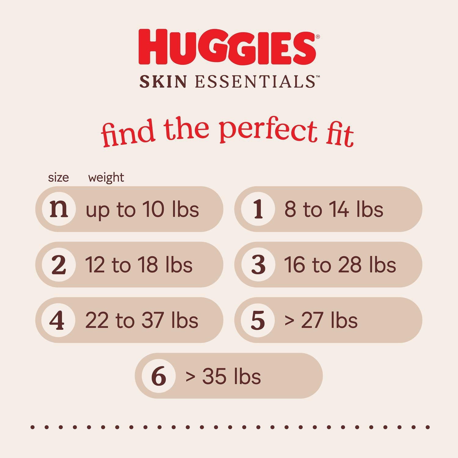 Huggies Skin Essentials Baby Diapers, Sizes: N-6