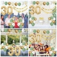 thumbnail image 5 of 40th Birthday Decorations for Women Men, Sage Green White Gold Birthday Balloons, 5 of 7