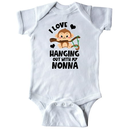

Inktastic Monkey I Love Hanging out with My Nonna Gift Baby Boy or Baby Girl Bodysuit