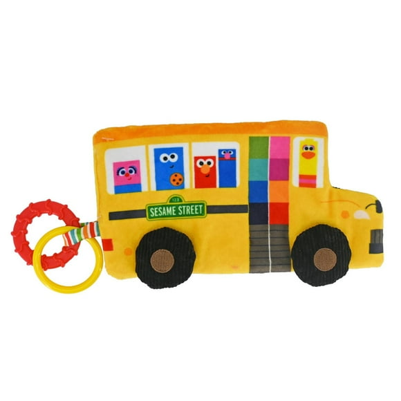 Kids Preferred Sesame Street Crinkle Blanky School Bus, 9 inches