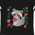 thumbnail image 4 of Inktastic Woodland Raccoon Spring Flowers Girls Toddler T-Shirt, 4 of 5
