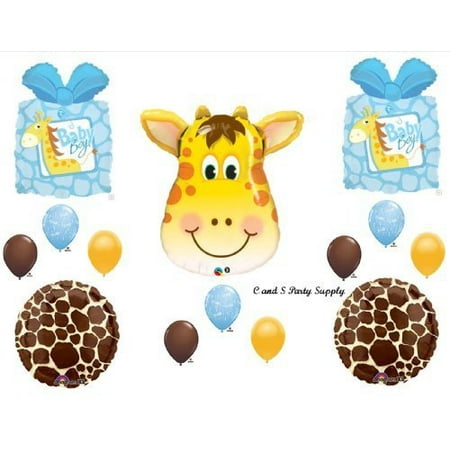 It S A Boy Giraffe Baby Shower Balloons Decorations Supplies By Anagram