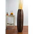 thumbnail image 6 of Leewadee Brown Wood Floor Vase - 34 inch Large Indoor Decorative Accent for Dried Flowers, 6 of 7