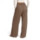 thumbnail image 4 of Pantalones Deportivos de Pierna para Mujer, Holgados, con Cordón Elástico, de Cintura Alta, Estilo Palazzo. Marrón M, 4 of 7