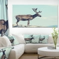thumbnail image 1 of Large Reindeer in Norway - Abstract Canvas Art Print, 1 of 3