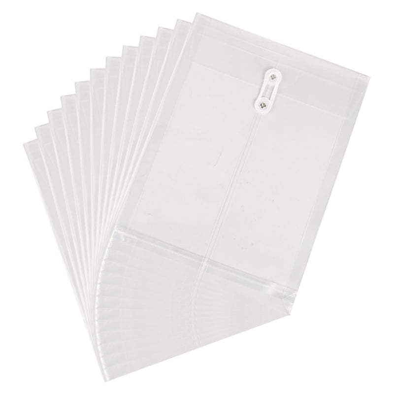 12Pcs Waterproof A4 File Storage Zipper Bags Document Folder Holder Pouch Wallet 