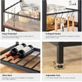 thumbnail image 4 of HOOBRO Kitchen Island with Power Outlet 3 Tier Storage Shelf  Kitchen Dining Room Rustic Brown BF021ZD01, 4 of 8