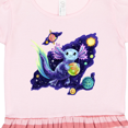 thumbnail image 3 of Inktastic Galaxolotl Cute Purple Space Axolotl Galaxy Design Gift Toddler Girl Dress, 3 of 4