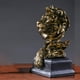thumbnail image 3 of Estatua de león 3D moderna, figura de animal, escultura de mesa, decoración Feng Shui Color cobre, 3 of 5