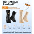 thumbnail image 5 of WHCOOL Ankle Brace Compression Sleeve for Men & Women,Adjustable Support with Figure-8 Stability Straps,Pair,L,Black, 5 of 8