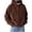 Brown, variant on Aeguzox Hoodie Men Fashionable Long Sleeve Hooded Sweatshirt with Pockets for Winter,Size S-3XL