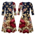 thumbnail image 6 of BOMYJESK Women's 250th Anniversary USA Flag Floral Maxi Dress Patriotic American Flag Vintage Independence Day Summer Dresses 4th July Beach Long Dresses Casual Evening Dress for Party Gold L, 6 of 7