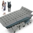 Lilypelle 75" Cots for Camping Traveling Fold Cot for Adults Portable Heavy Duty Sleeping Bed
