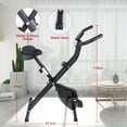 Evoland Compact Folding Indoor Upright Exercise Bike, Home Cardio