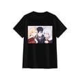 thumbnail image 4 of Sweet Bestie Kemono Anime Girl Trio Cozy Selfie Graphic Black T-Shirt, 4 of 7