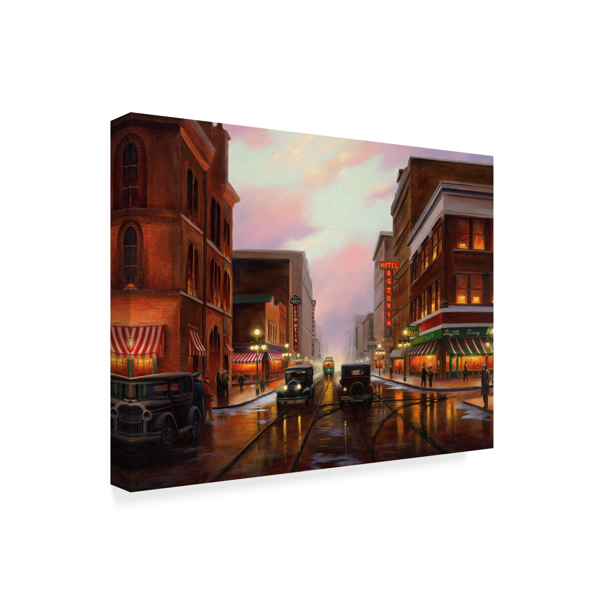 Trademark Fine Art 'Twilight Times' Canvas Art by Leo Stans