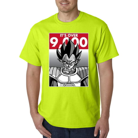 350 - Unisex T-Shirt It's Over 9000 Vegeta Goku Power Level Dragon Ball (Goku And Vegeta Best Friends Shirt)