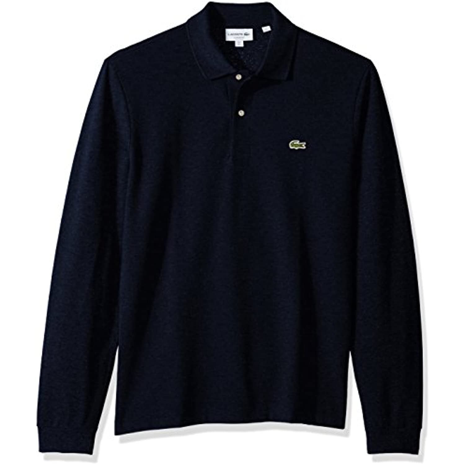 Lacoste Men's Classic Sleeve Pique Polo Shirt, Eclipse Blue Chine, L Walmart.com