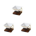 thumbnail image 2 of Yuarrent Portavelas de aceite esencial con base de madera - Quemador de aceite acogedor y de amplia aplicación Melt Home Wax Square 2 Type1 NO1, 2 of 6