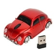 thumbnail image 2 of LED  Mouse, 2.4GHz USB Receiver, Red Sports Car Style Auto Sleep 1600 DPI Optical Sensor LED Headlamp Office Mouse for Laptop Desktop Computer, 2 of 8