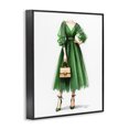 thumbnail image 3 of Stupell Industries Art Deco Glam Green Fashion Gown Black Framed Giclee Art, 11 x 14, by Amanda Greenwood, 3 of 8