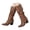Brown, variant on Fold Over Knee High Boots Womens Slouchy Pointy Toe Chunky Heel Western Tall Riding Boots