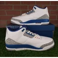 thumbnail image 3 of Ni - ke Air Jordan 3 Retro White/Blue/Grey “Wizards” 2023 Release CT8532-148 Men's Sz 11, 3 of 5