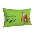 thumbnail image 2 of Kll Drink Coffee And Do Good Pillow Covers Envelope Closure,Super Soft And Cozy Fuzzy Fleece Pillow Case Cover 16"X24", 2 of 9