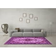 thumbnail image 3 of Ahgly Company Indoor Rectangle Medallion Purple Traditional Area Rugs, 5' x 8', 3 of 4