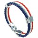 thumbnail image 2 of 5X Pulsera De Joyeria, Brazalete De Bandera Francesa, De Aleacion De , Para Hombres Mujeres, Azul Rojo, (Anchura 14 Mm, Longitud 23 Cm), 2 of 4