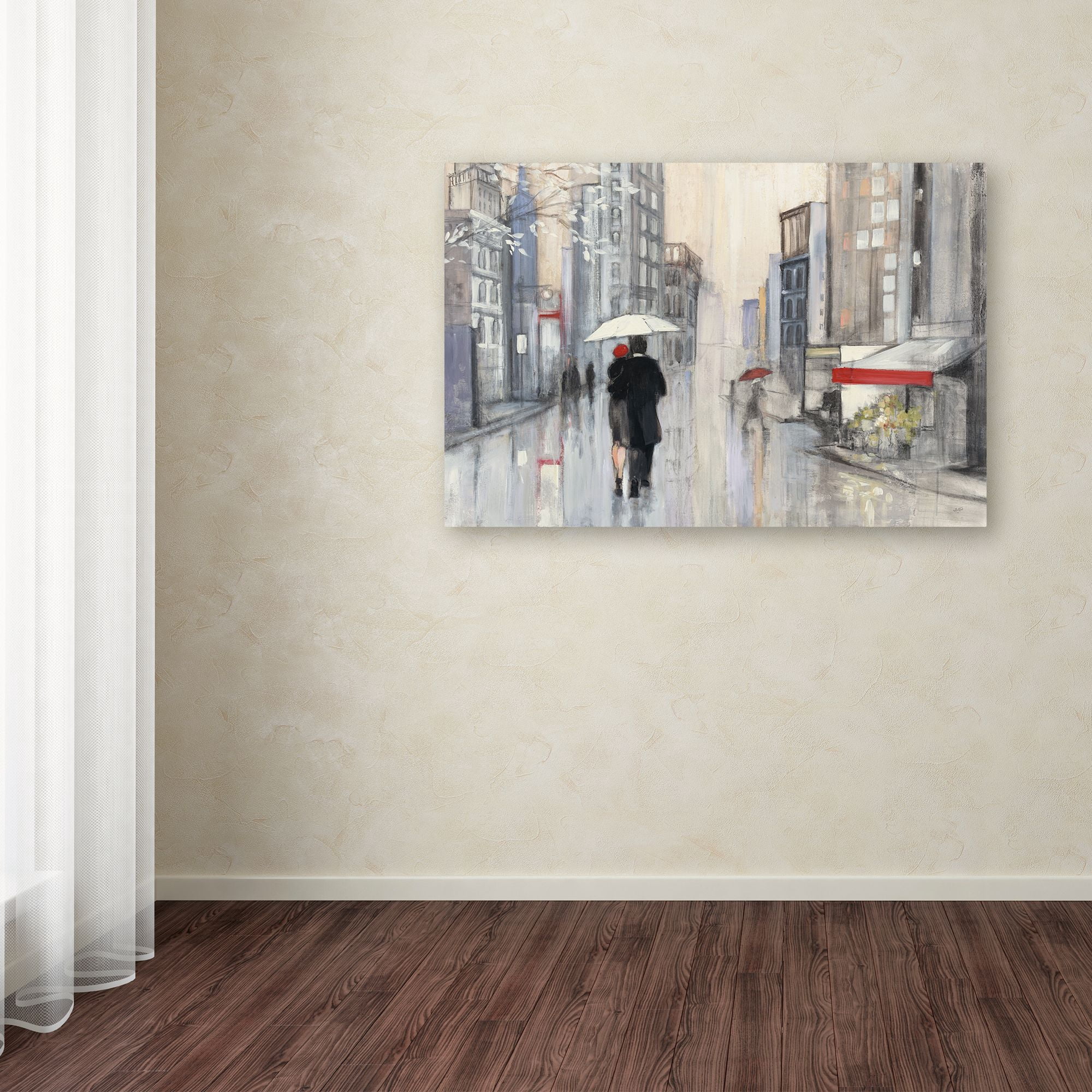 Trademark Fine Art 'Spring Rain New York Crop' Canvas Art by Julia Purinton