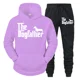 thumbnail image 3 of Nueva marca de moda para amantes de los perros, chándal para hombre "The Dogfather", divertida sudadera con capucha y pantalones con diseño de perro salchicha, conjuntos de dos piezas, ropa para hombr, 3 of 5