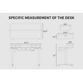 FEZIBO 48 x 24 Inch Height Adjustable Electric Standing Desk with 4