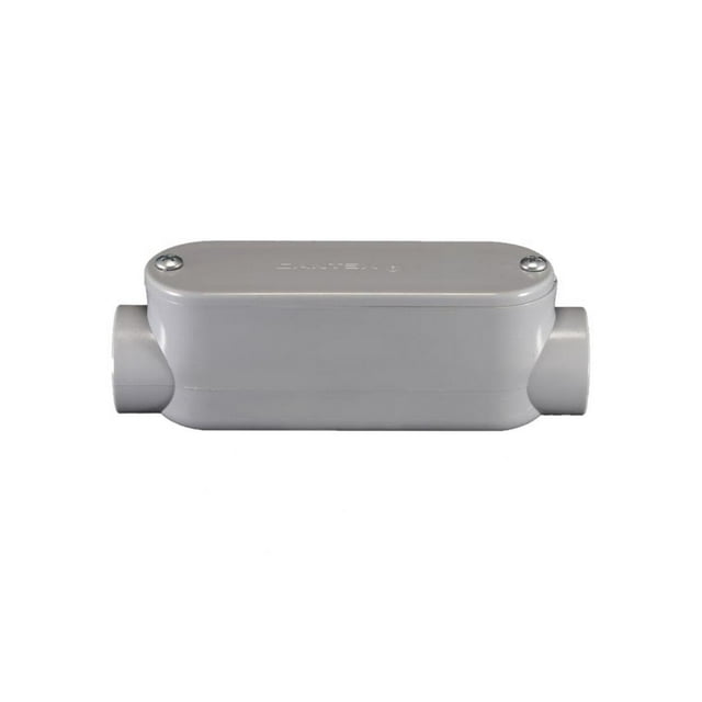 Cuerpo de salida de conducto Cantex 3/4 en PVC gris 13,7 x 4 cm
