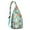 Greenish-blue-24, variant on Waterproof Hiking Backpack Sling Bag for Women – Lightweight Crossbody with Adjustable Strap, Travel Chest Bag – Boho Sunflower & Bee Floral Design, Rustic Yellow Vintage Style