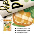 thumbnail image 3 of Cute Rabbit Carrot Easter Hello Peeps Garden Flag - 12x18" Polka Dot Burlap Spring Yard Lawn Outside Home Decor Double Sided, 3 of 6