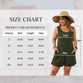 thumbnail image 2 of SWQZVT Rompers for Women Summer Clothes Sleeveless Jumpsuits with Pockets Crew Neck Tank Shorts Cotton Outfit Set Army Green L, 2 of 6